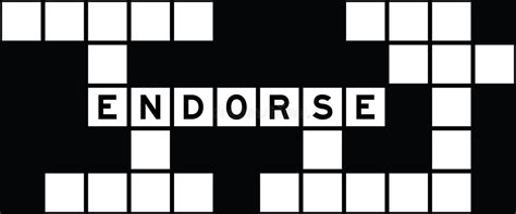 Enter the length or pattern for better results. . Endorsement crossword clue